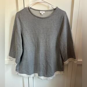 J. Jill fringe sweater
